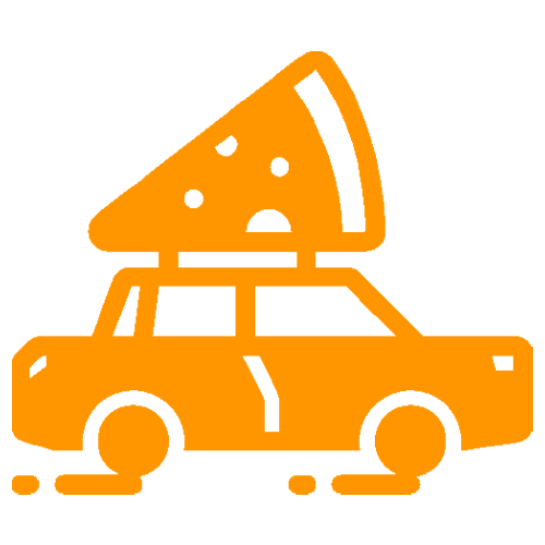 Icône pour véhicule de livraison de pizza